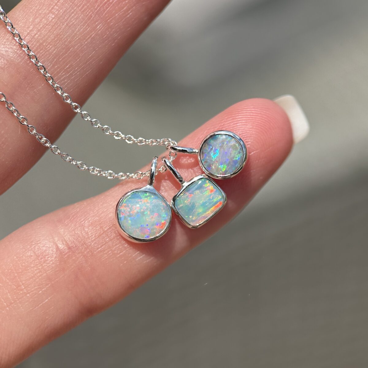 Sterling silver Opal Pendants - Image 7